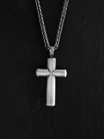 REYTEL - Colgante 'SKINA. BLACK STONES' en plata