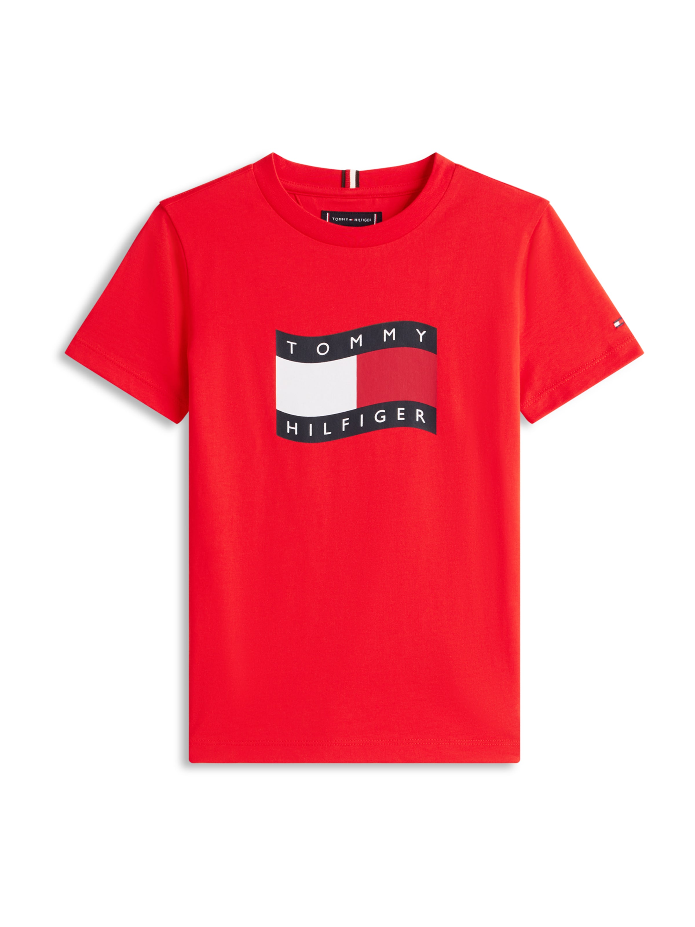 Tricou de la TOMMY HILFIGER pe roșu: față