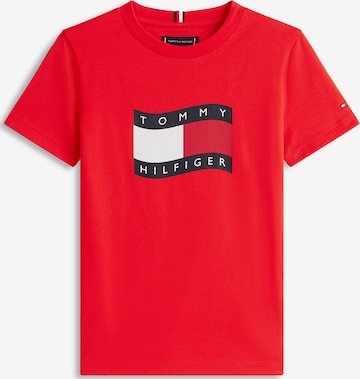 Tricou de la TOMMY HILFIGER pe roșu: față