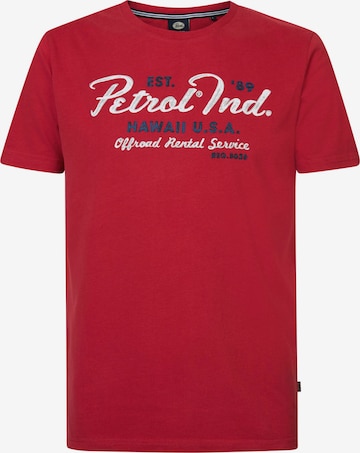 Petrol Industries T-Shirt 'Bonfire' in Rot: predná strana