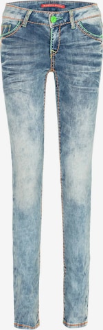 CIPO & BAXX Slim fit Jeans 'Neon' in Blue: front