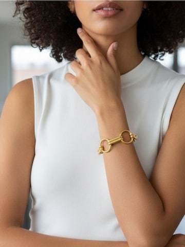 Gloria Mago Armband 'Total For U bracelet in brass and gold-plated metal'‌ in Gold