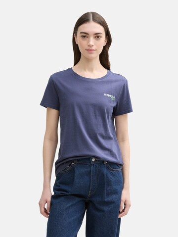 TOM TAILOR DENIM Shirt in Blue: front