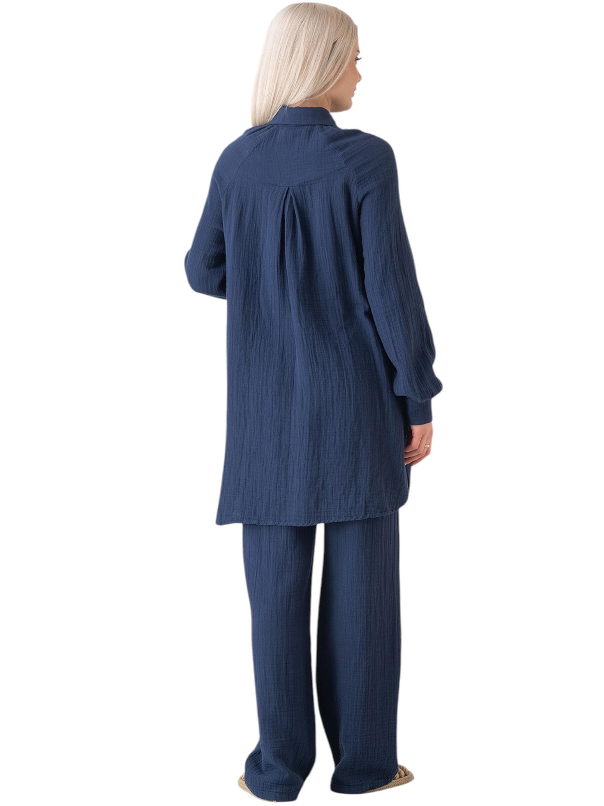 WENOR Bluse 'Noura Modest'‌‌‌ in Blau
