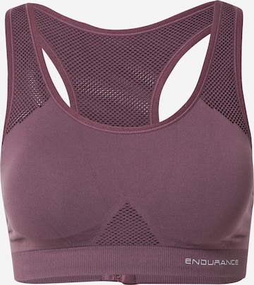 ENDURANCE Sports bra 'George' in Purple: front