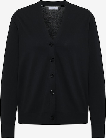 CECIL Knit Cardigan in Black: front