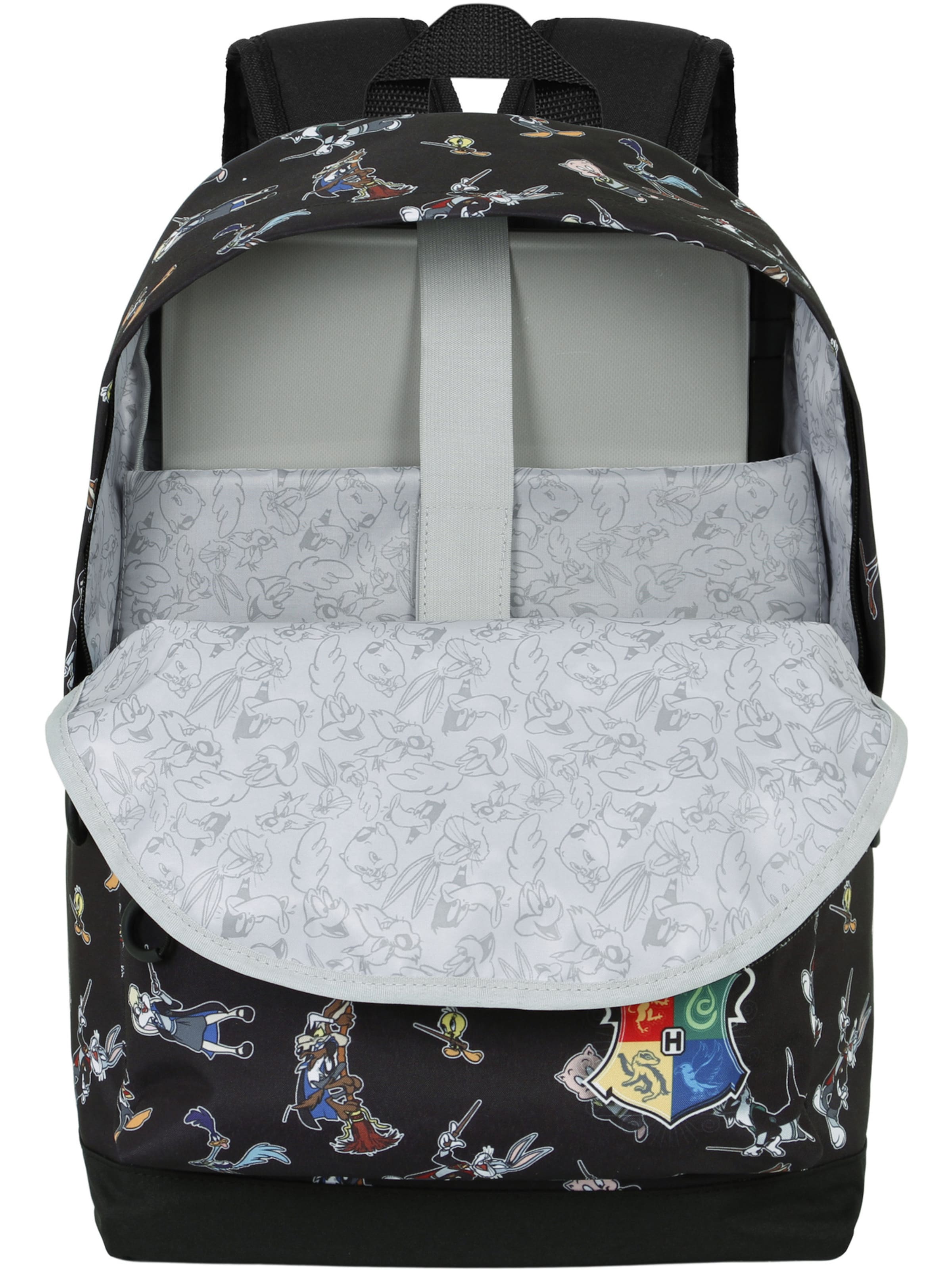 Warner Bros. Backpack ' Looney Tunes Harry Tunes-FAN HS 2.0 ' in Black