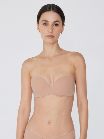 Tezenis Bandeau Bra 'New York' in Beige: front