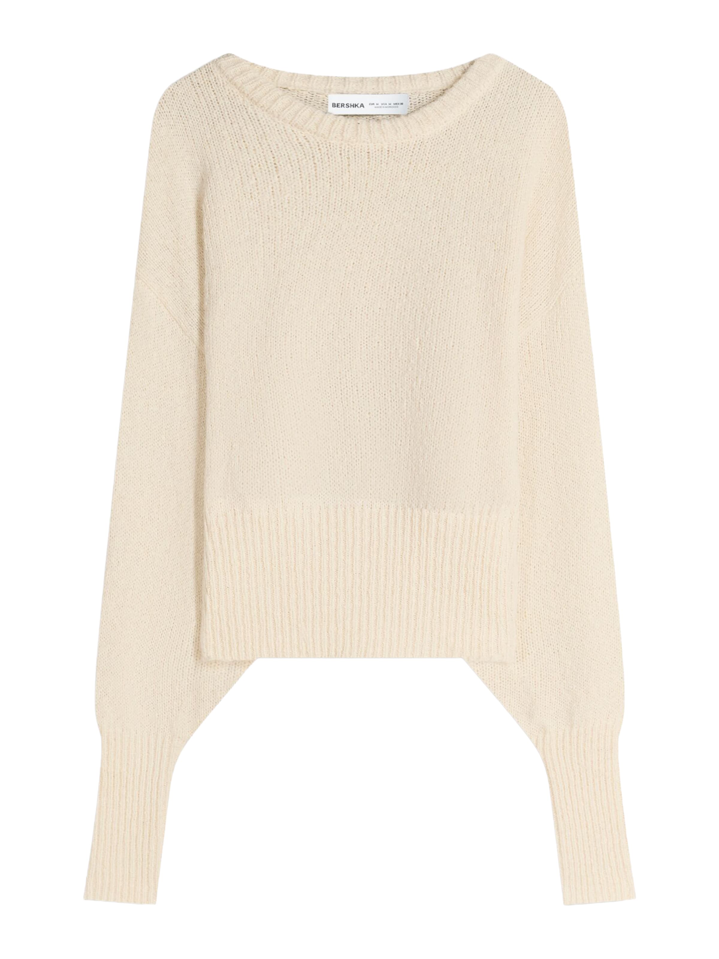 Pull-over Bershka en beige : devant