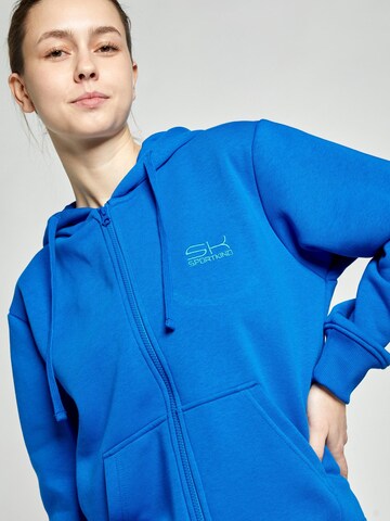 SPORTKIND Sportjas 'Unisex Zip Hoodie' in Blauw