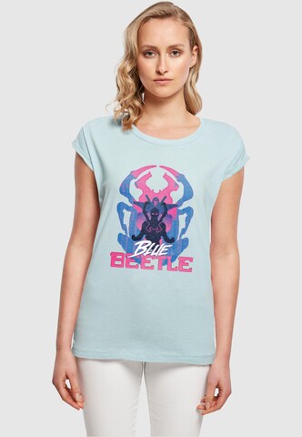 T-shirt 'Blue Beetle - Posing' ABSOLUTE CULT en bleu : devant