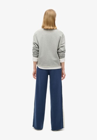 Superdry Wide leg Broek 'Essential' in Blauw