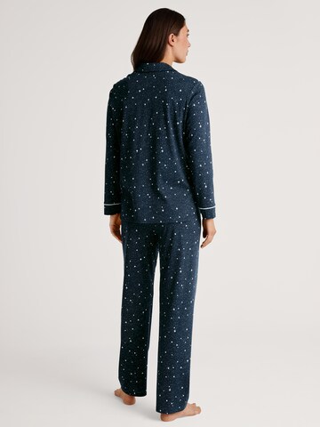 CALIDA Pyjama in Blau