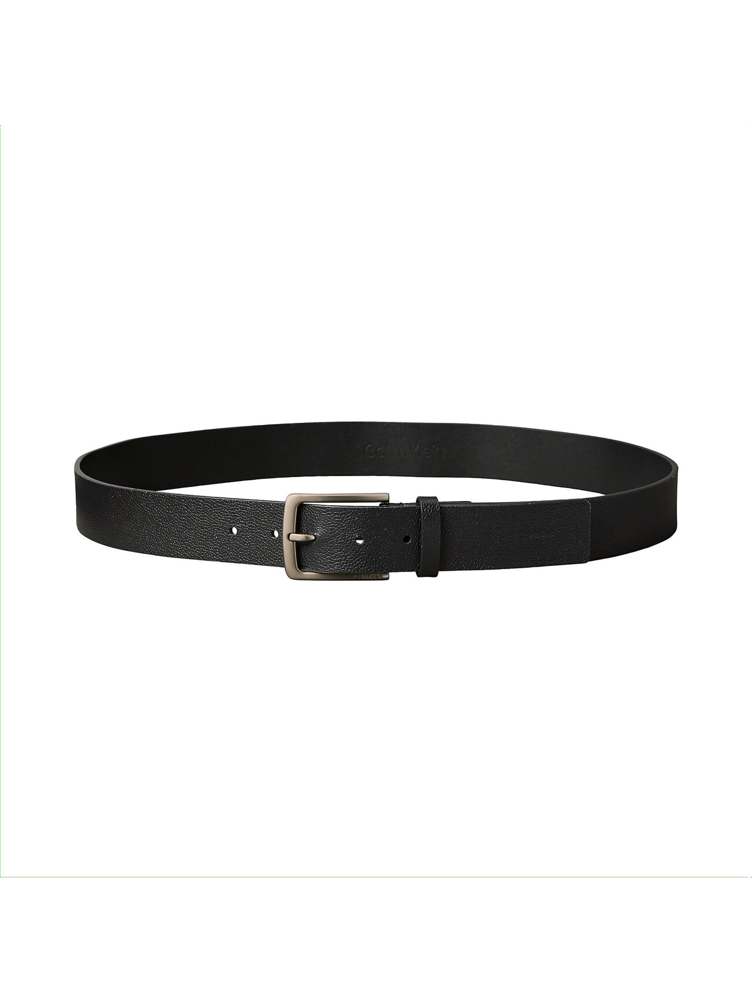 Calvin Klein Riem 'Leather' in Zwart