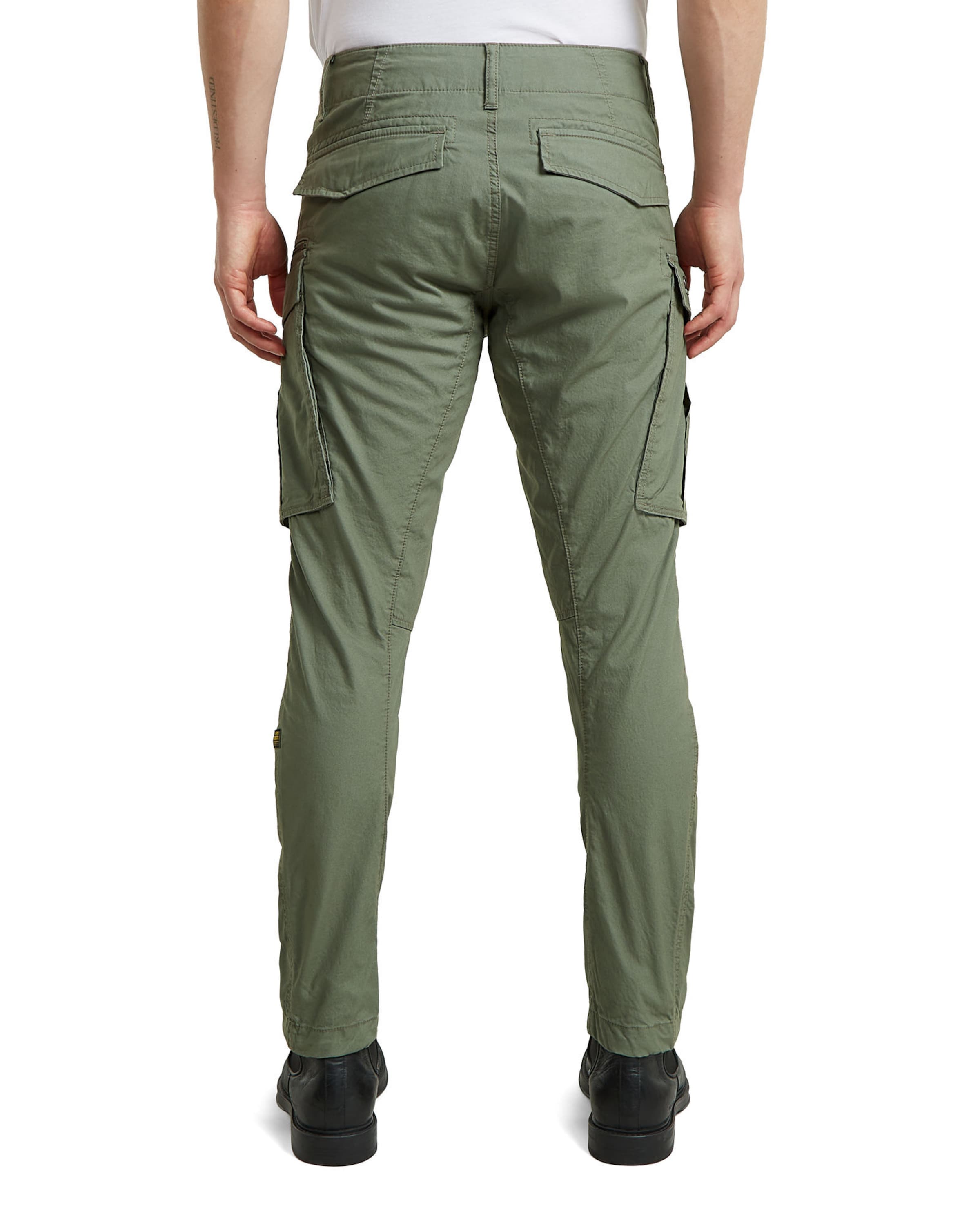 Regular Pantalon cargo 'Zip 3D Regular Tapered Pants' G-STAR en vert