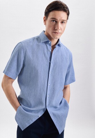 SEIDENSTICKER Regular fit Business Shirt in Blue: front