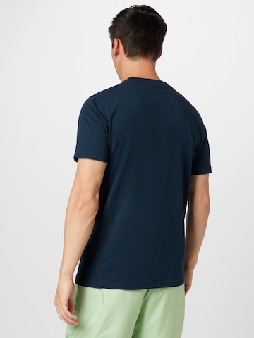 KnowledgeCotton Apparel T-Shirt  (GOTS) in Blau