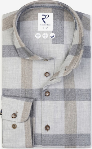 Coupe regular Chemise R2 Amsterdam en gris : devant