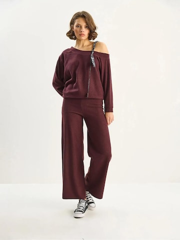 Bianco Lucci - Roupa de casa 'Zweiteiliges Set' em vermelho