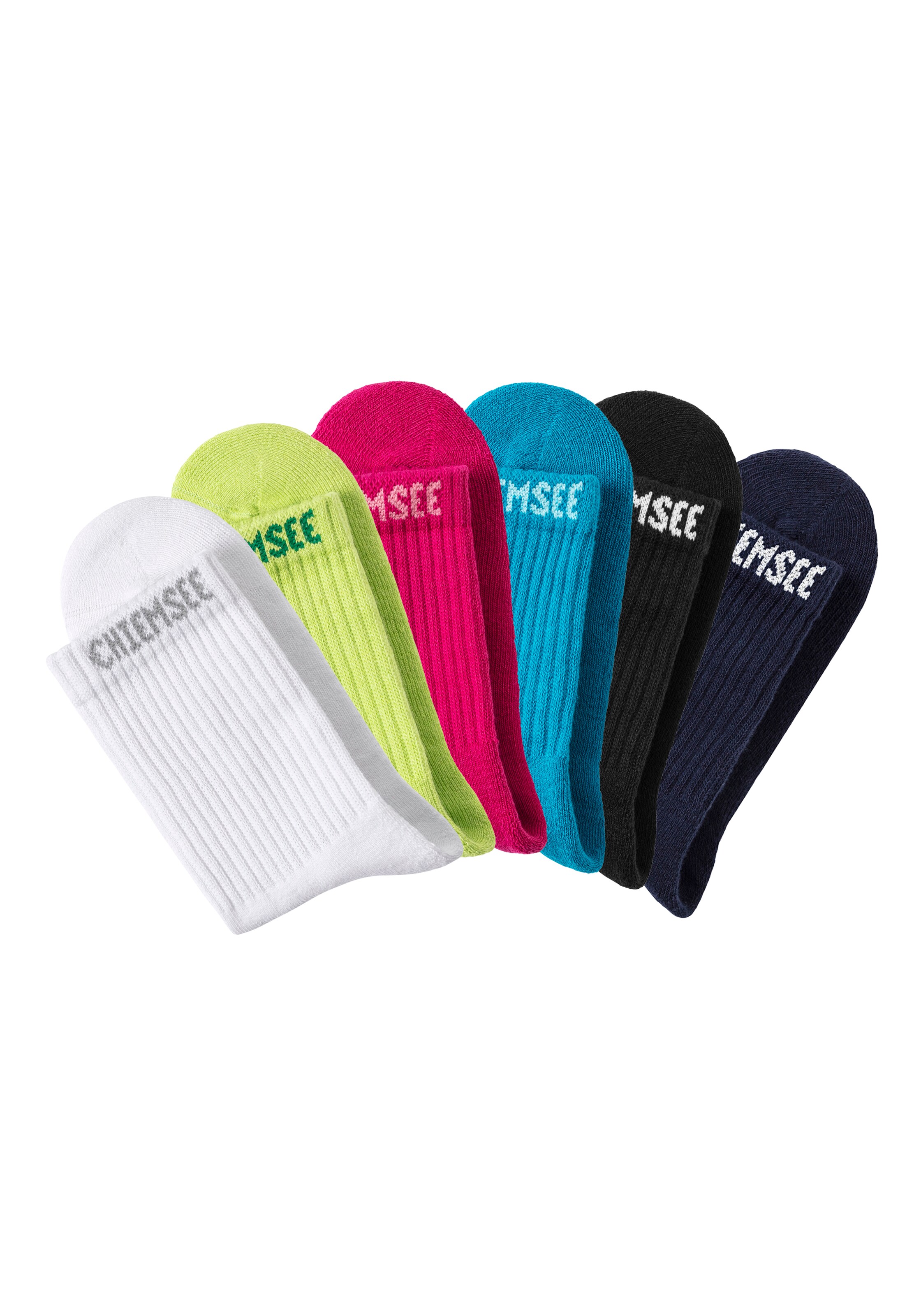 CHIEMSEE Athletic Socks in Blue: front