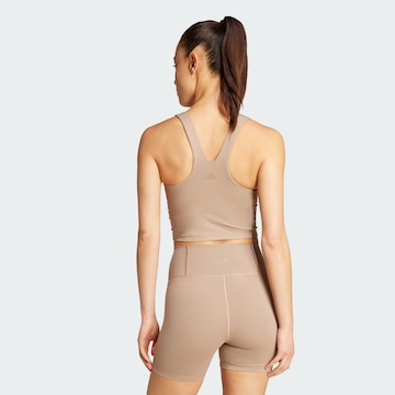 ADIDAS PERFORMANCE Bralette Sports bra 'All Me' in Brown