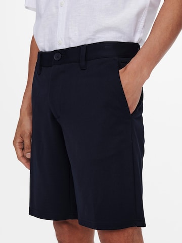 Only & Sons Regular Chino Pants 'Mark' in Blue