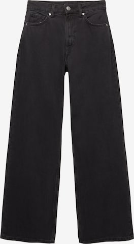 Pull&BearWide Leg/ Široke nogavice Traperice - crna boja: prednji dio