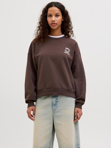 Sweat-shirt 'JXMILA' JJXX en marron : devant