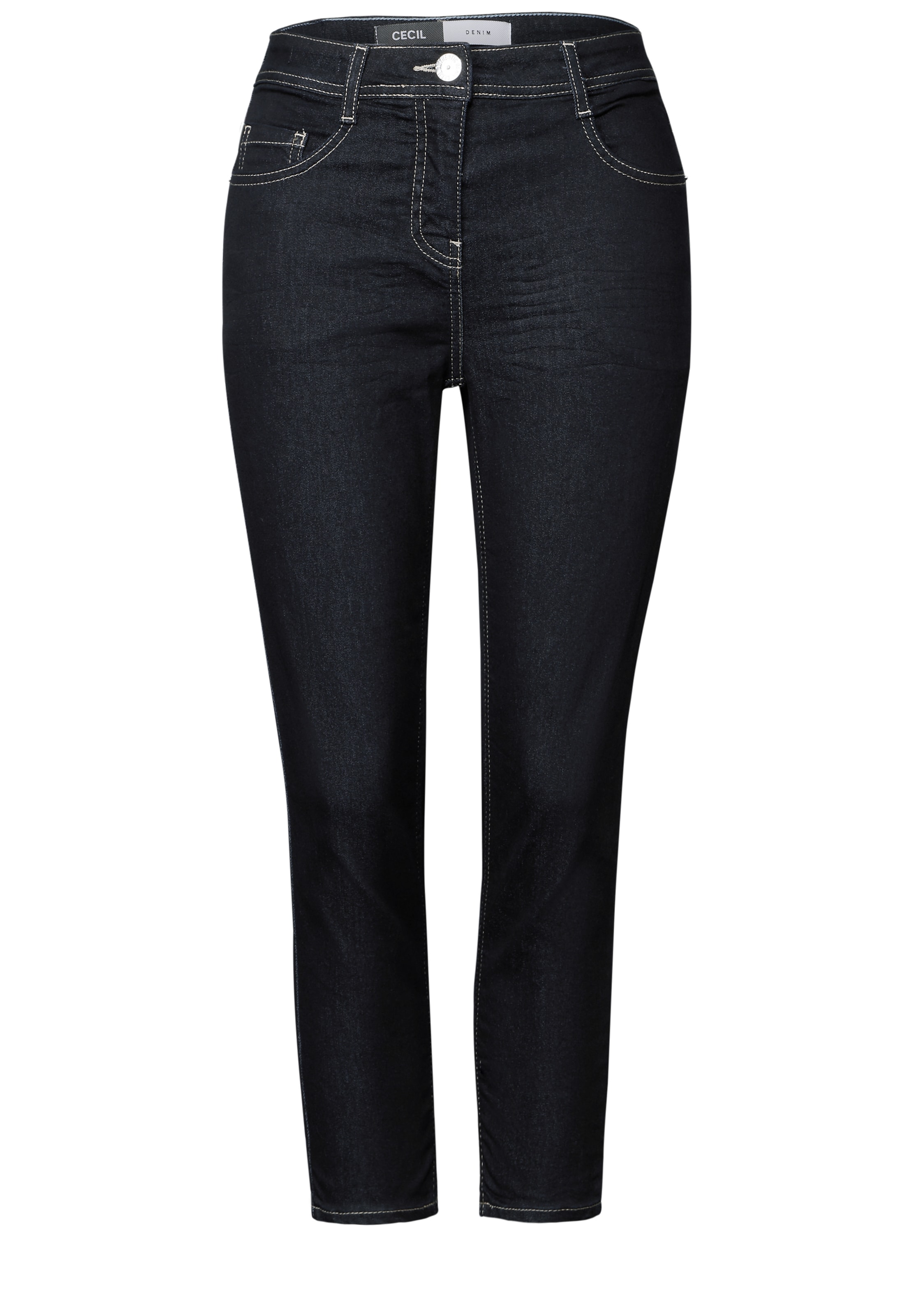 CECIL Slimfit 3/4 Jeans in Blau: Vorderseite