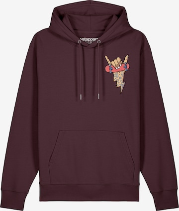 Sweat-shirt 'Skateboard' Watapparel en rouge : devant