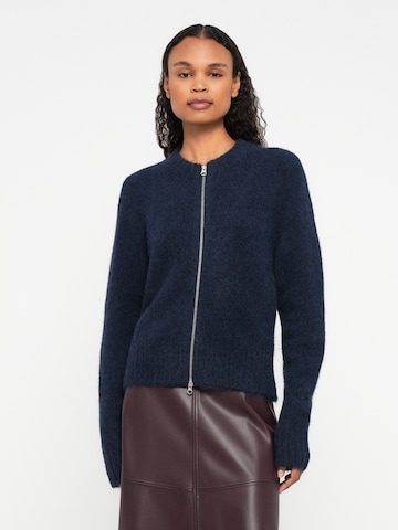 Samsøe Samsøe Gebreid vest 'Jeanine' in Blauw: voorkant