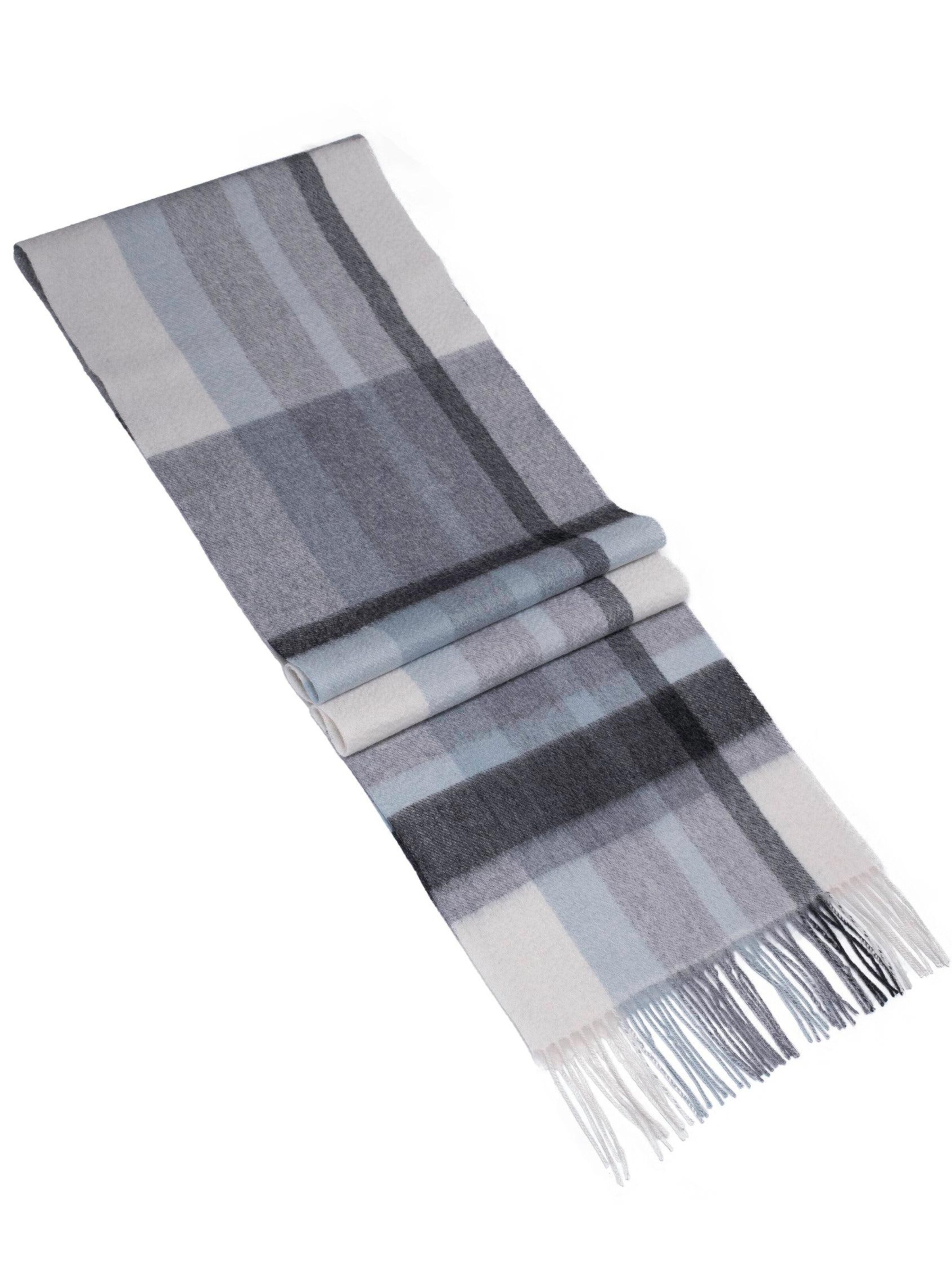 MayTree Scarf 'Tartan' in Grey