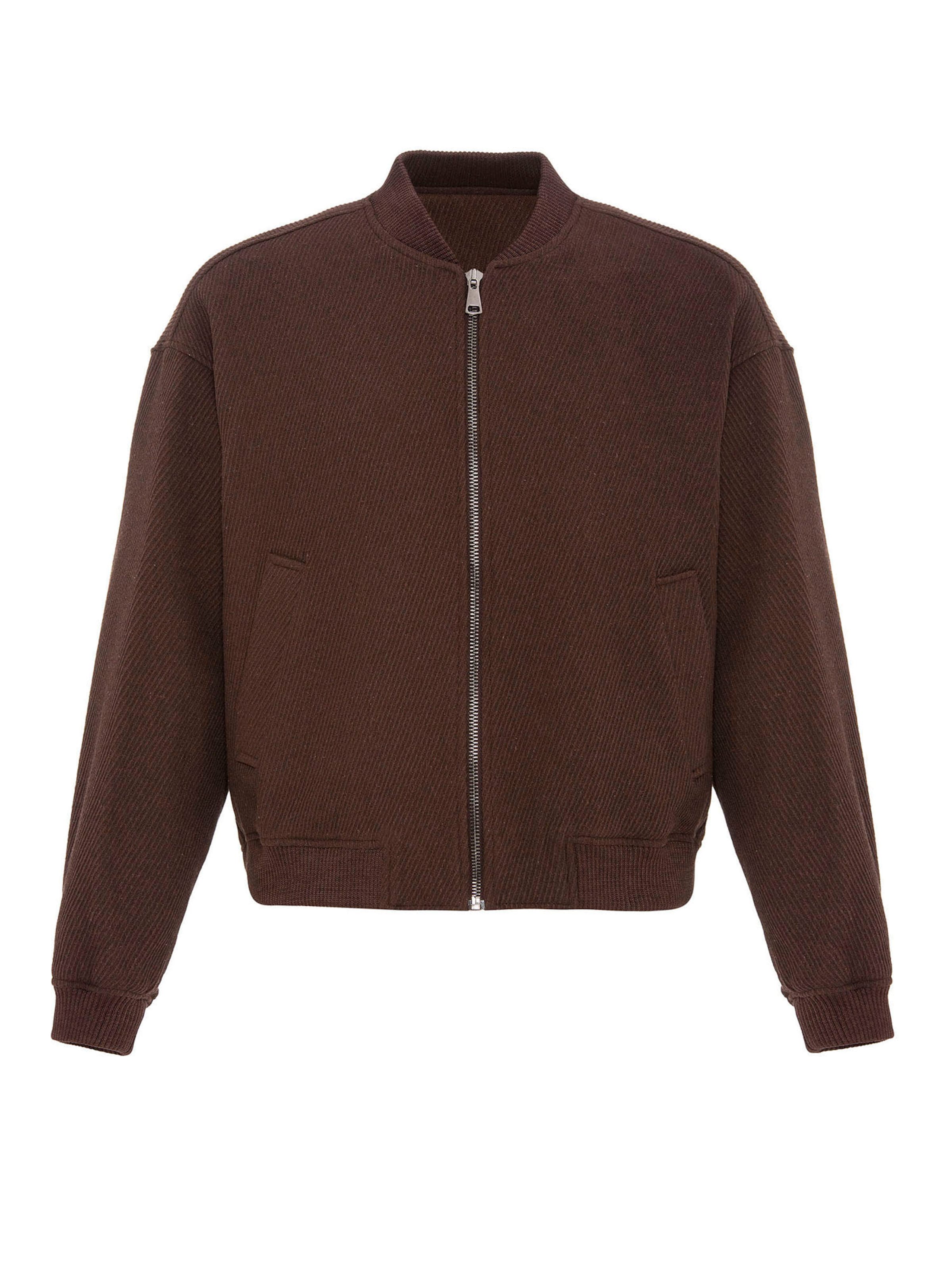 Antioch Sweatjacke in Braun: Vorderseite