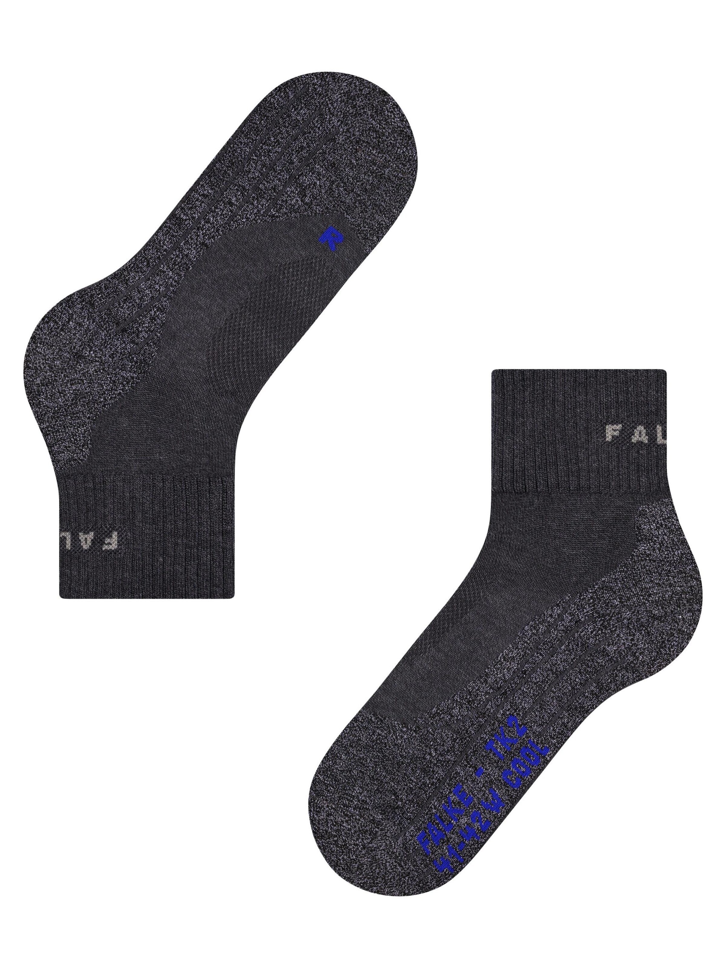 FALKE Athletic Socks 'TK2 Explore Cool Short' in Grey