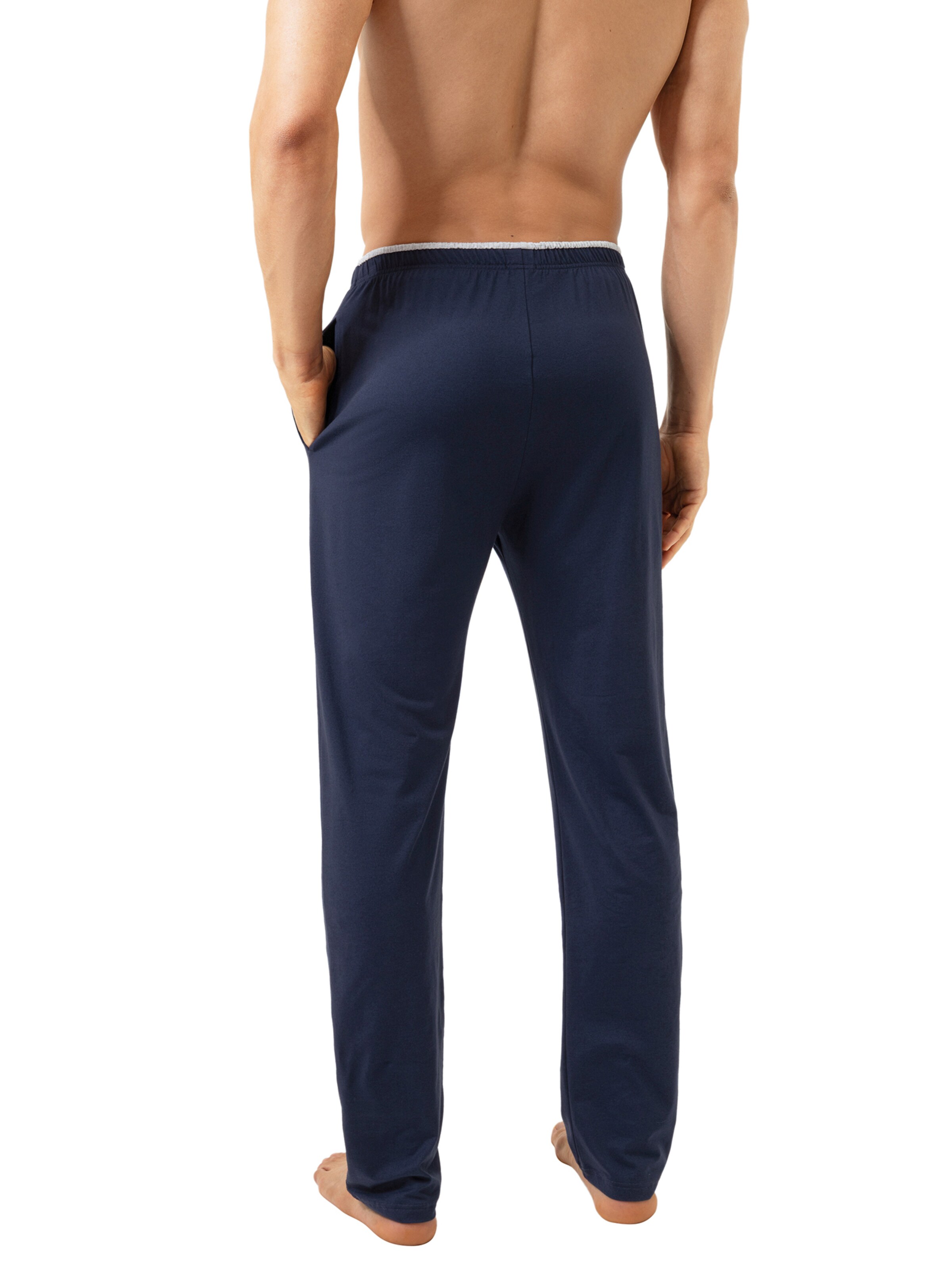 Pantalon de pyjama 'Dry Cotton Colour' Mey en bleu