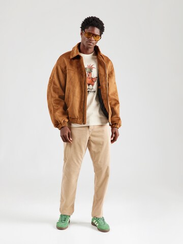 BLEND - Camiseta 'BHIDAN HUMOR ANIMAL' en beige