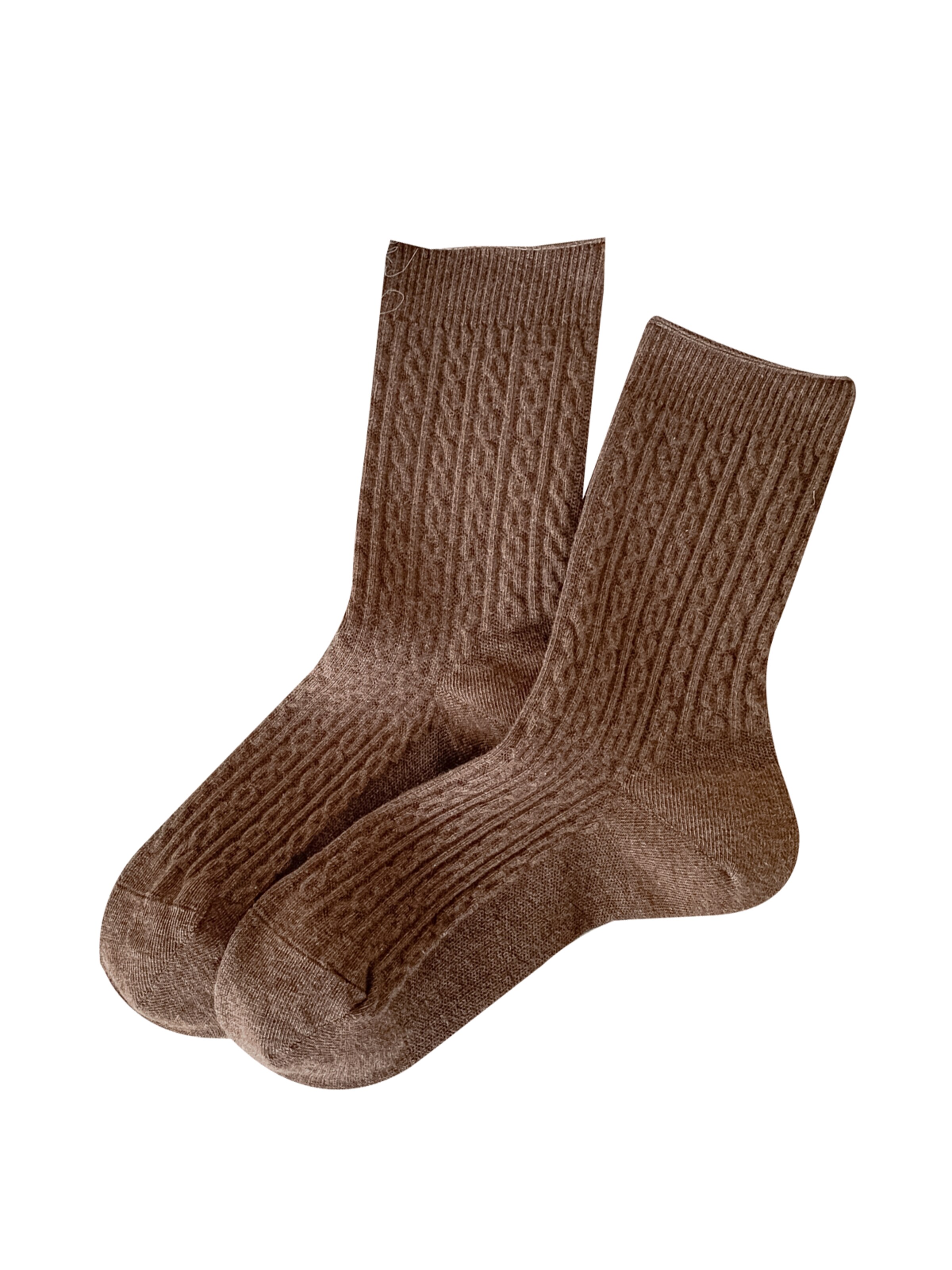 Millo Socks 'Cosy Twist' in Brown