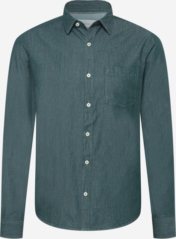 s.Oliver جينز مضبوط قميص بلون أخضر: الأمام