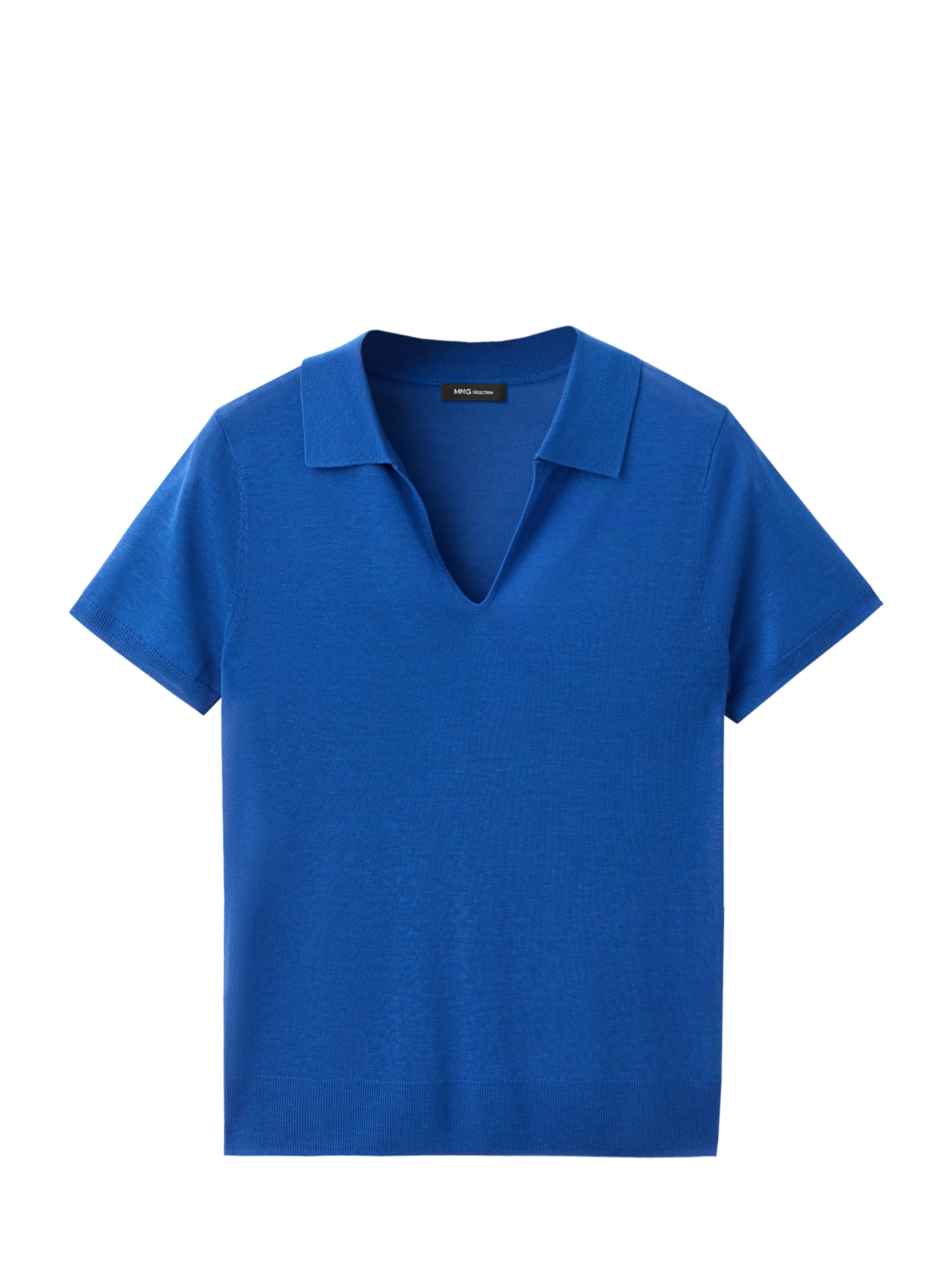 Pulover 'LUXON' de la MANGO pe albastru: față