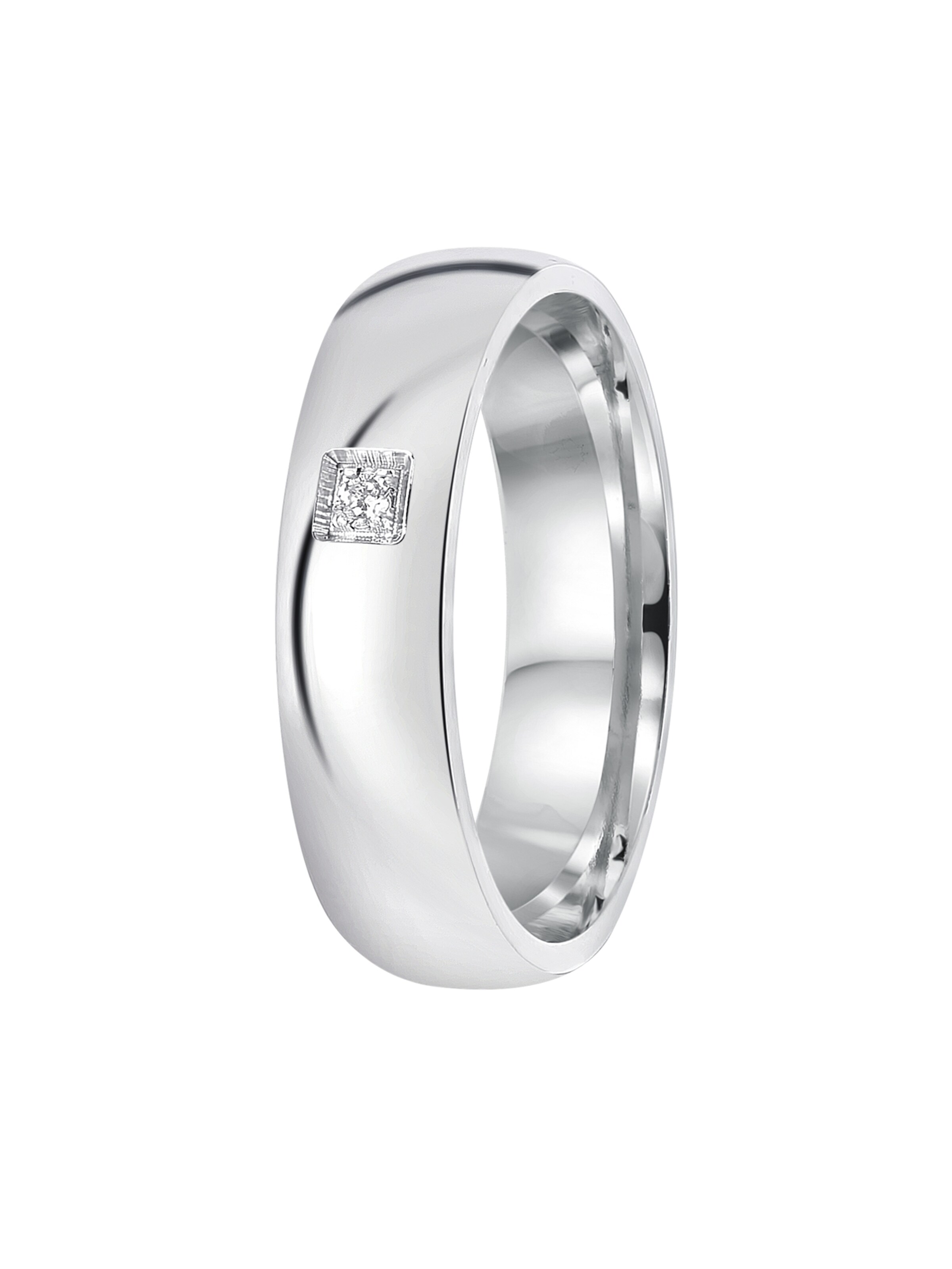 Lucardi Ring in Silver: front