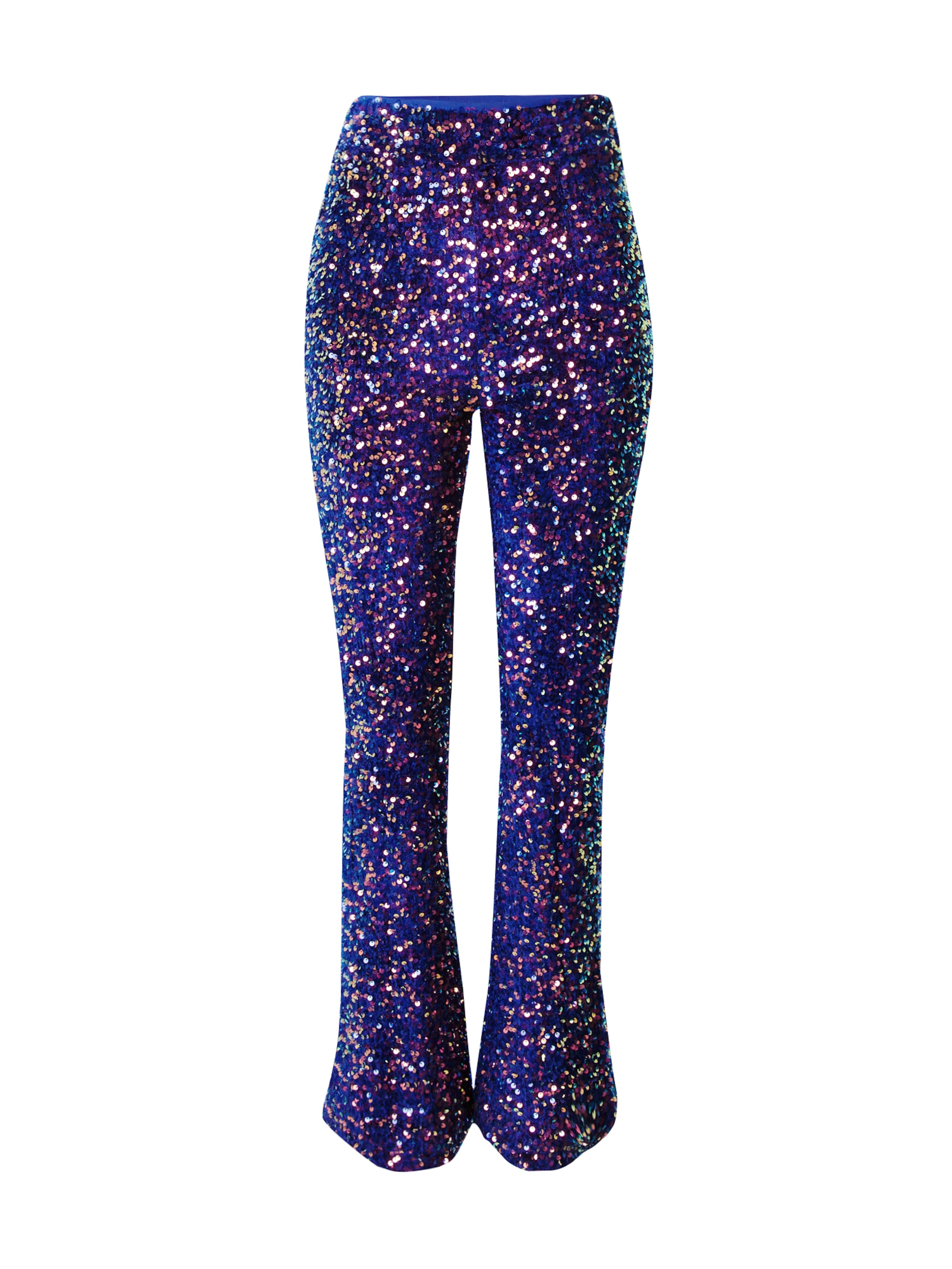 Nasty Gal Flared Παντελόνι σε μπλε: μπροστά