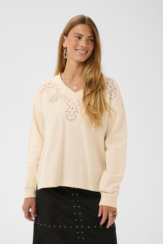 Cream - Pullover em bege: frente
