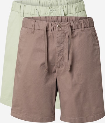 JACK & JONES Широка кройка Панталон Chino 'JPSTJAIDEN' в кафяво: отпред