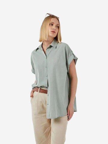 MixRay Oversized Shirt 'Hemden' in Green
