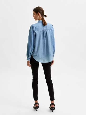 SELECTED FEMME - Blusa 'Tammy' em azul