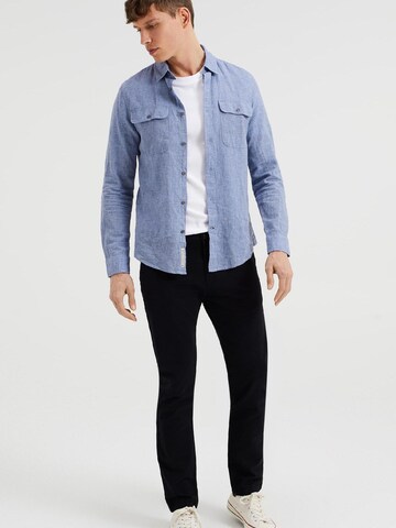 WE FashionSlimfit Chino hlače - crna boja