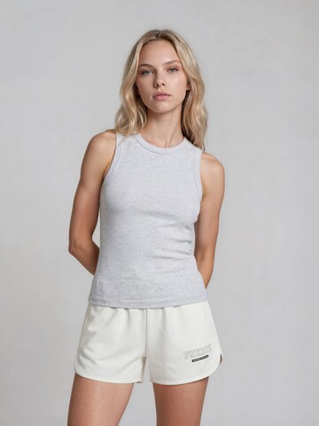 Loosefit Pantalon de sport Funky Buddha en blanc : devant