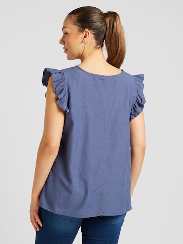 ONLY Carmakoma Blouse 'Jupiter' in Blauw