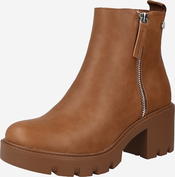 Xti Booties in Beige: front