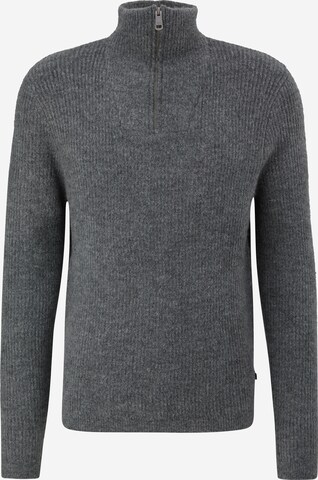 Pull-over QS en gris : devant